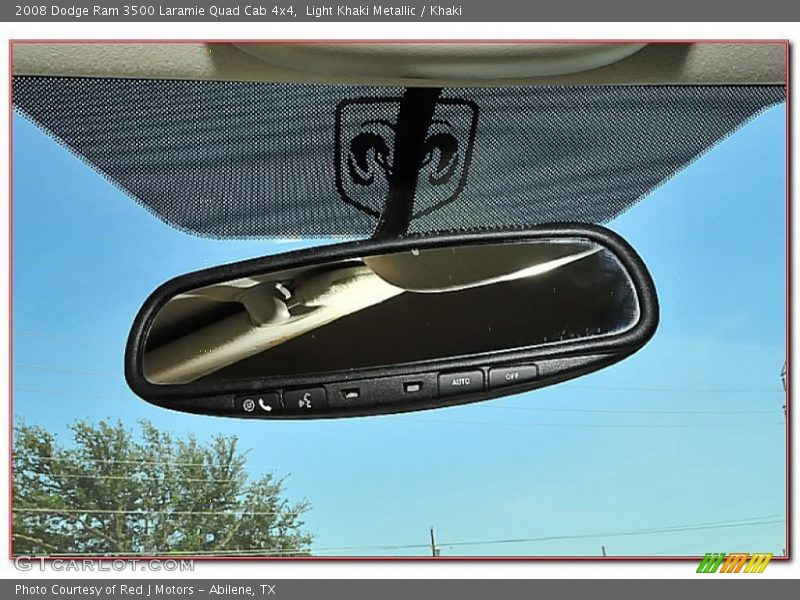 Light Khaki Metallic / Khaki 2008 Dodge Ram 3500 Laramie Quad Cab 4x4
