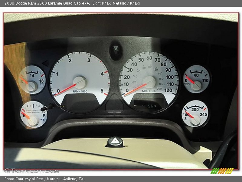  2008 Ram 3500 Laramie Quad Cab 4x4 Laramie Quad Cab 4x4 Gauges