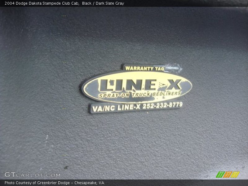 Black / Dark Slate Gray 2004 Dodge Dakota Stampede Club Cab
