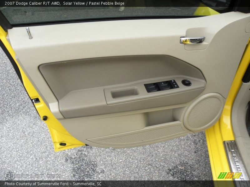 Solar Yellow / Pastel Pebble Beige 2007 Dodge Caliber R/T AWD