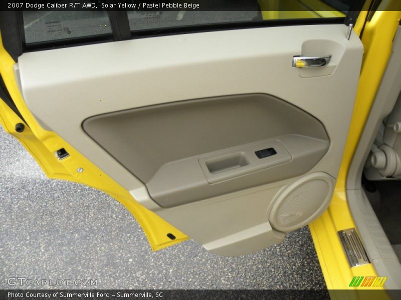 Solar Yellow / Pastel Pebble Beige 2007 Dodge Caliber R/T AWD
