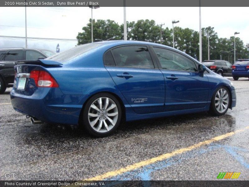 Dyno Blue Pearl / Black 2010 Honda Civic Si Sedan