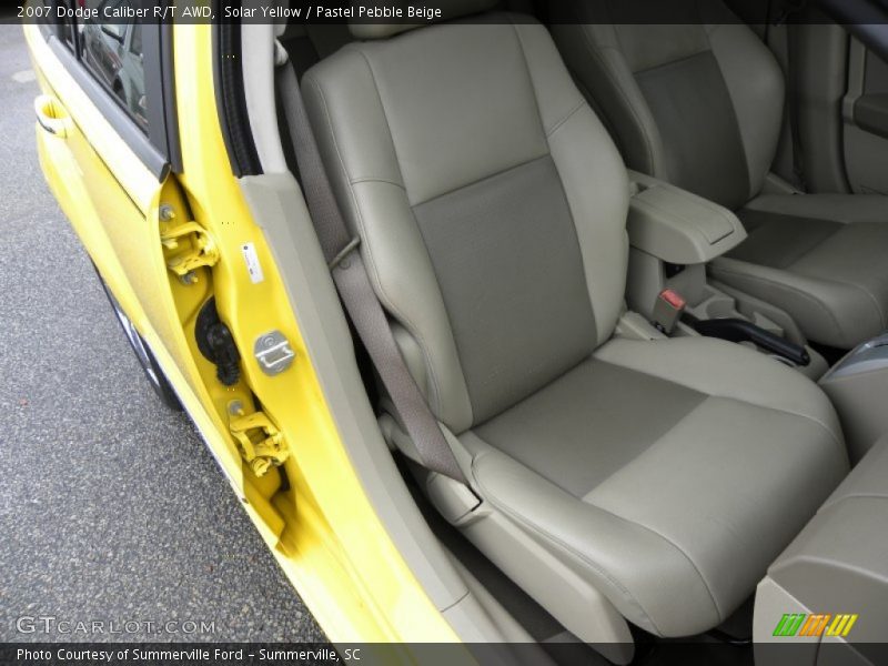 Solar Yellow / Pastel Pebble Beige 2007 Dodge Caliber R/T AWD