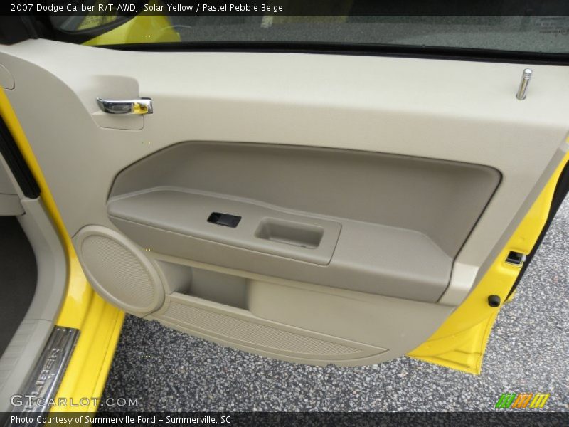 Solar Yellow / Pastel Pebble Beige 2007 Dodge Caliber R/T AWD