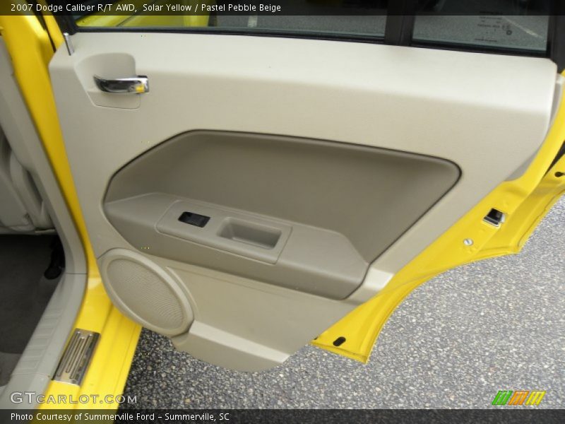 Solar Yellow / Pastel Pebble Beige 2007 Dodge Caliber R/T AWD