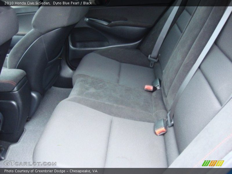 Dyno Blue Pearl / Black 2010 Honda Civic Si Sedan