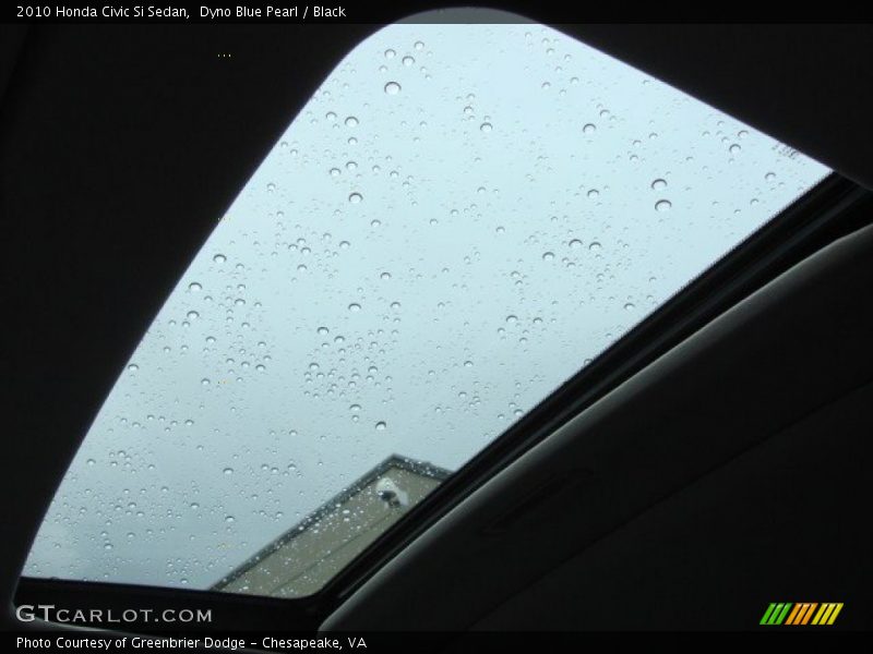 Dyno Blue Pearl / Black 2010 Honda Civic Si Sedan