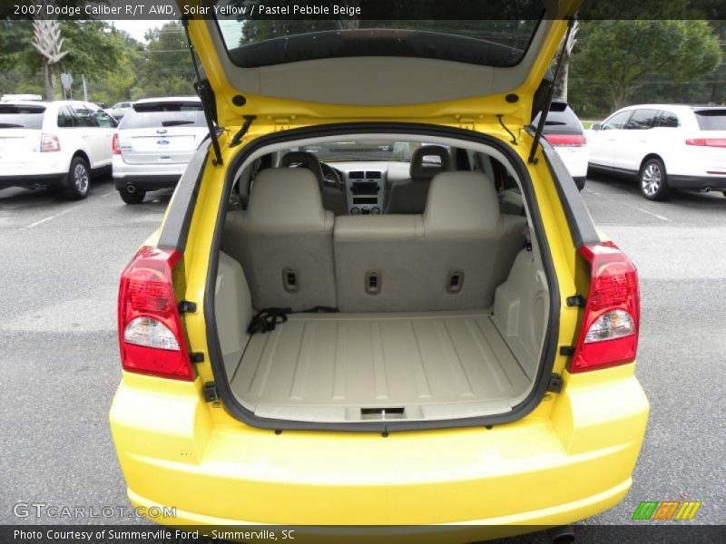 Solar Yellow / Pastel Pebble Beige 2007 Dodge Caliber R/T AWD