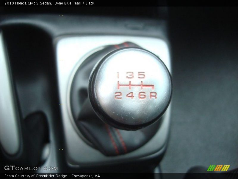 Dyno Blue Pearl / Black 2010 Honda Civic Si Sedan