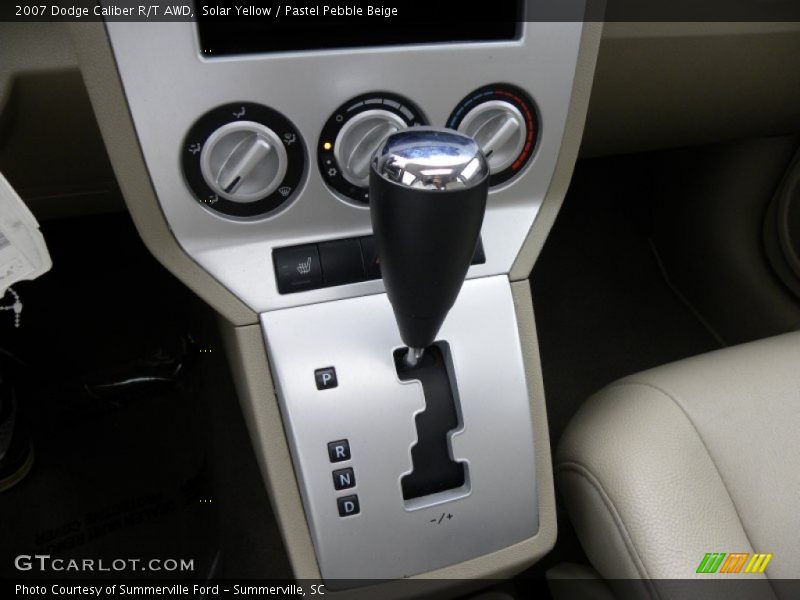 Solar Yellow / Pastel Pebble Beige 2007 Dodge Caliber R/T AWD