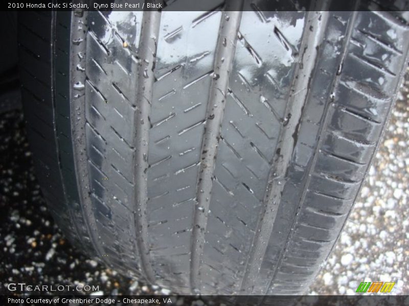 Dyno Blue Pearl / Black 2010 Honda Civic Si Sedan