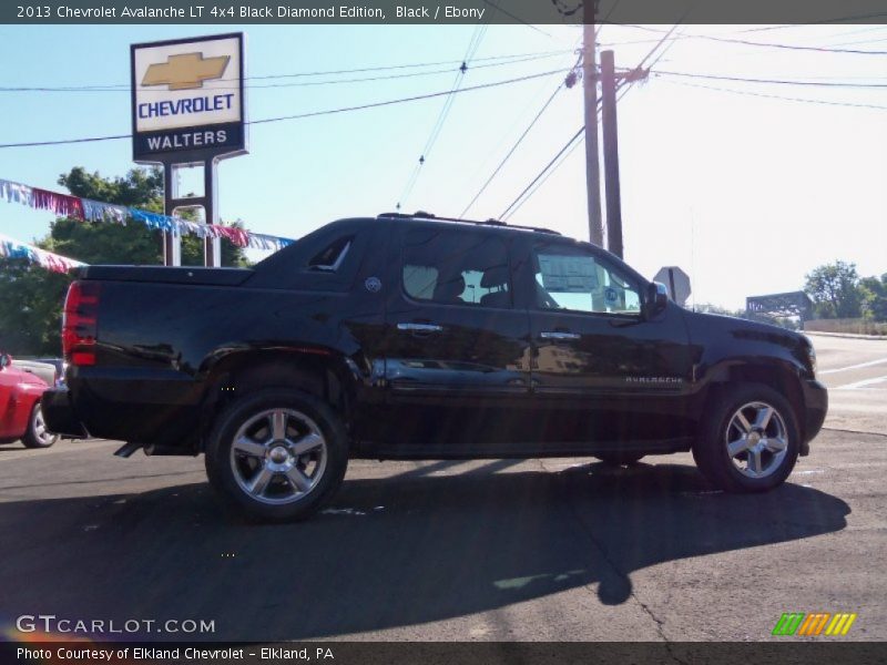 Black / Ebony 2013 Chevrolet Avalanche LT 4x4 Black Diamond Edition