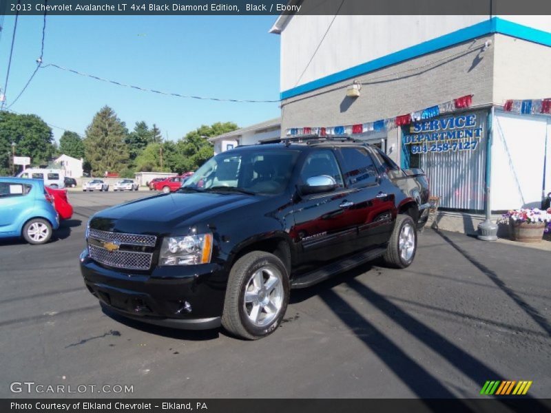 Black / Ebony 2013 Chevrolet Avalanche LT 4x4 Black Diamond Edition