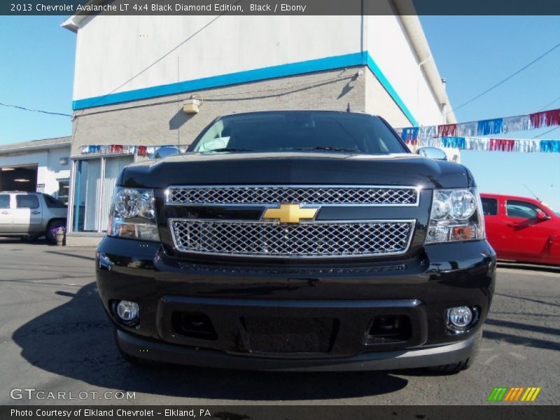 Black / Ebony 2013 Chevrolet Avalanche LT 4x4 Black Diamond Edition