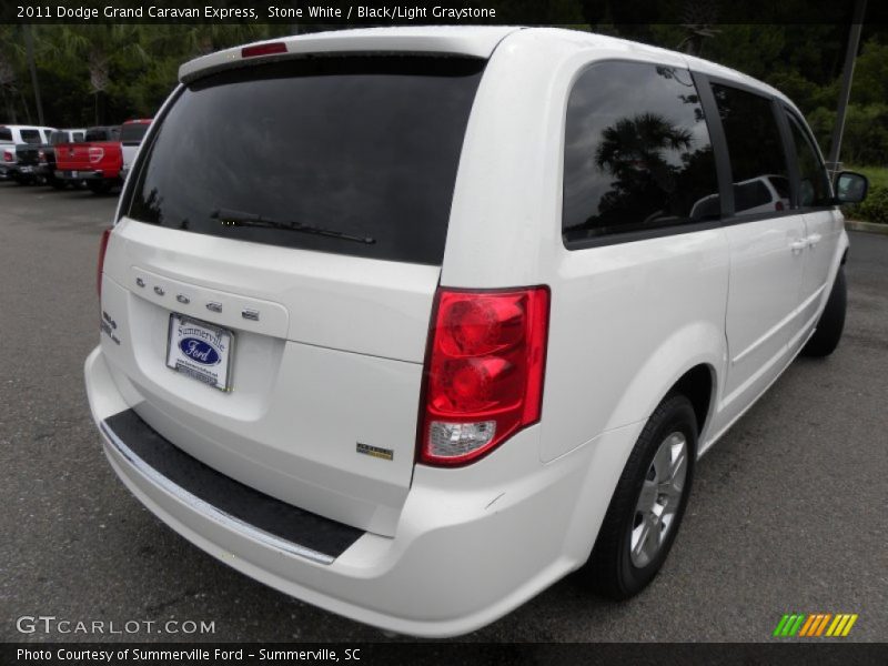 Stone White / Black/Light Graystone 2011 Dodge Grand Caravan Express