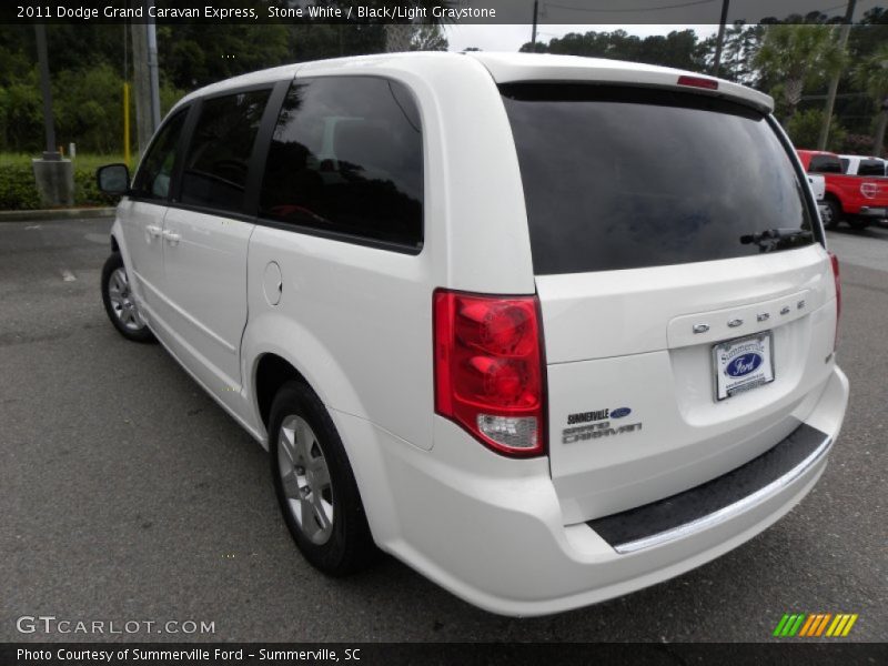 Stone White / Black/Light Graystone 2011 Dodge Grand Caravan Express