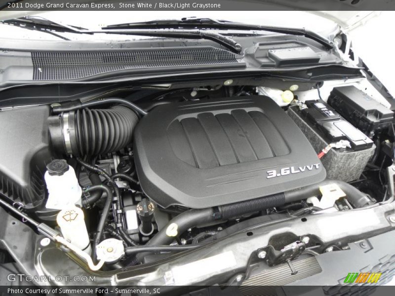 Stone White / Black/Light Graystone 2011 Dodge Grand Caravan Express