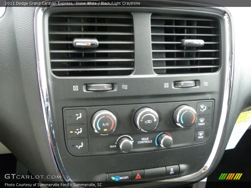 Stone White / Black/Light Graystone 2011 Dodge Grand Caravan Express