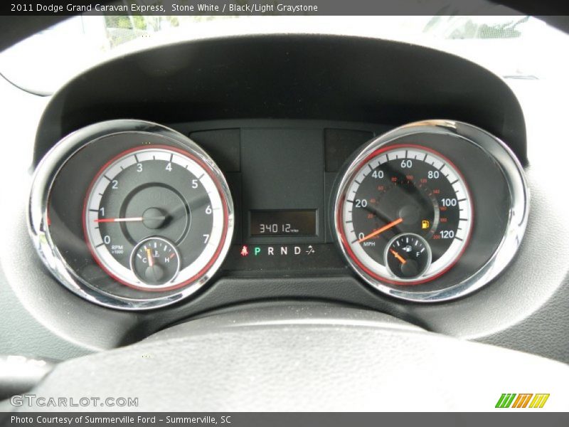 Stone White / Black/Light Graystone 2011 Dodge Grand Caravan Express