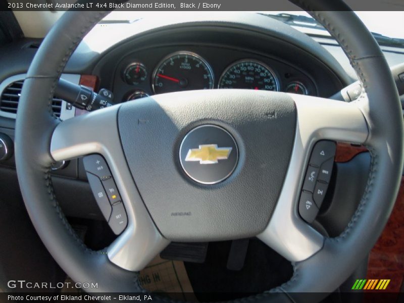  2013 Avalanche LT 4x4 Black Diamond Edition Steering Wheel