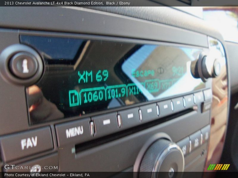 Audio System of 2013 Avalanche LT 4x4 Black Diamond Edition