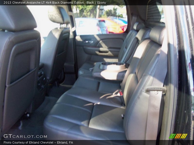 Rear Seat of 2013 Avalanche LT 4x4 Black Diamond Edition