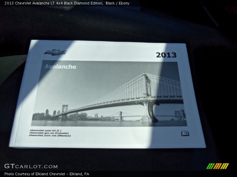 Black / Ebony 2013 Chevrolet Avalanche LT 4x4 Black Diamond Edition