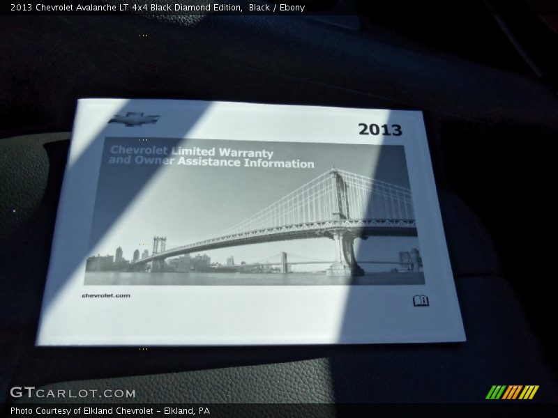 Black / Ebony 2013 Chevrolet Avalanche LT 4x4 Black Diamond Edition