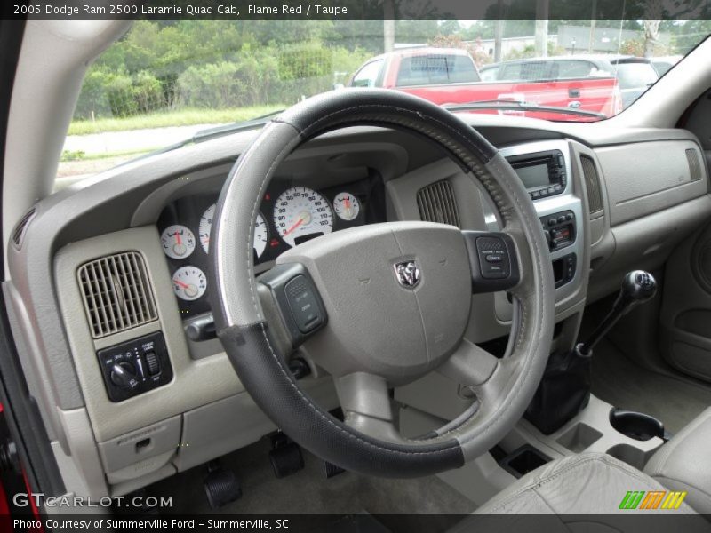 Flame Red / Taupe 2005 Dodge Ram 2500 Laramie Quad Cab