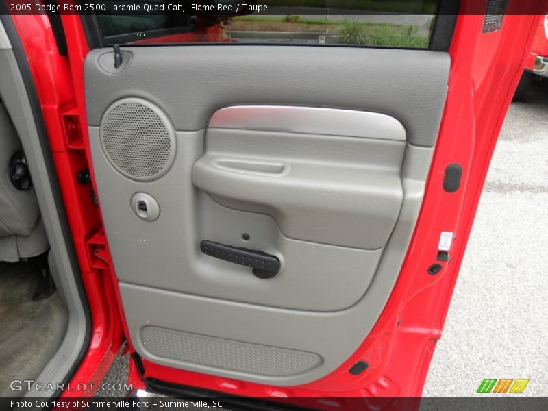 Flame Red / Taupe 2005 Dodge Ram 2500 Laramie Quad Cab