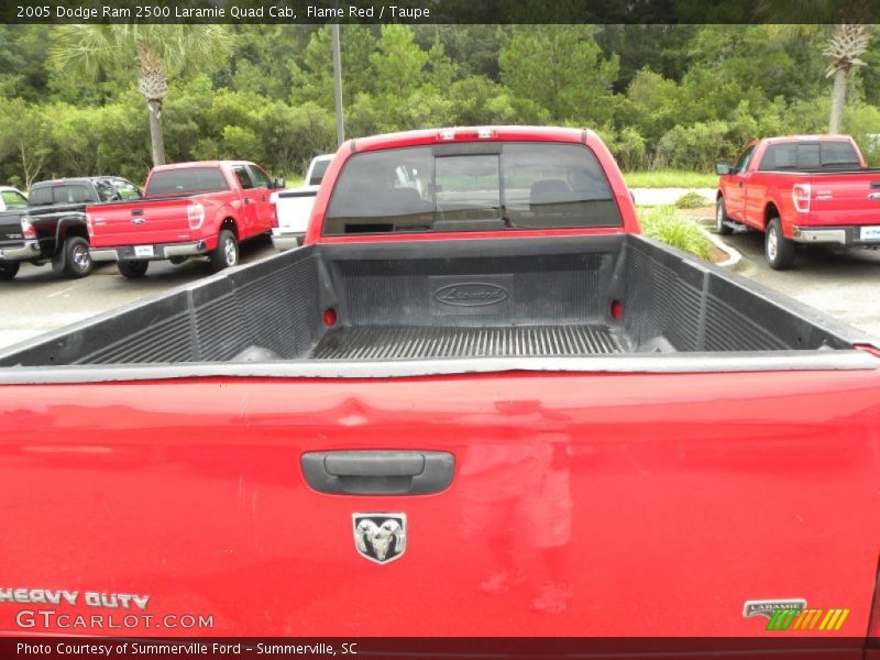 Flame Red / Taupe 2005 Dodge Ram 2500 Laramie Quad Cab