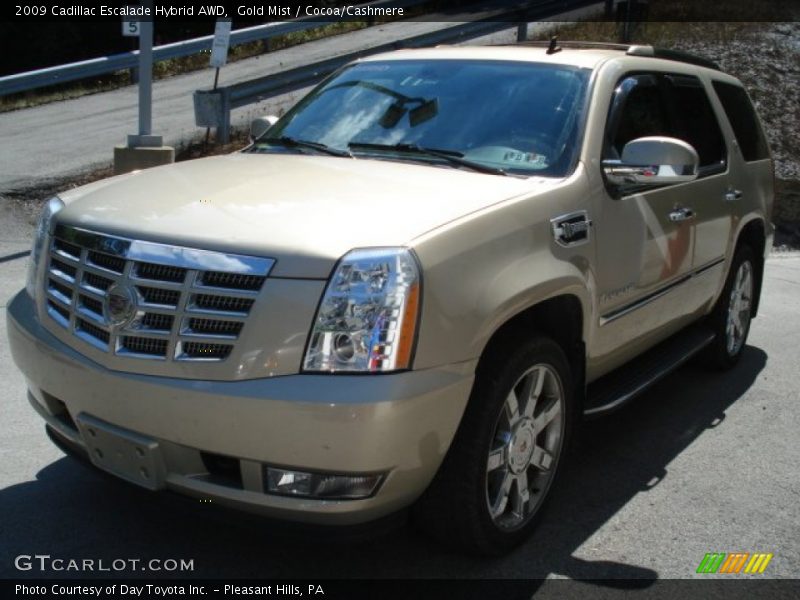 Gold Mist / Cocoa/Cashmere 2009 Cadillac Escalade Hybrid AWD