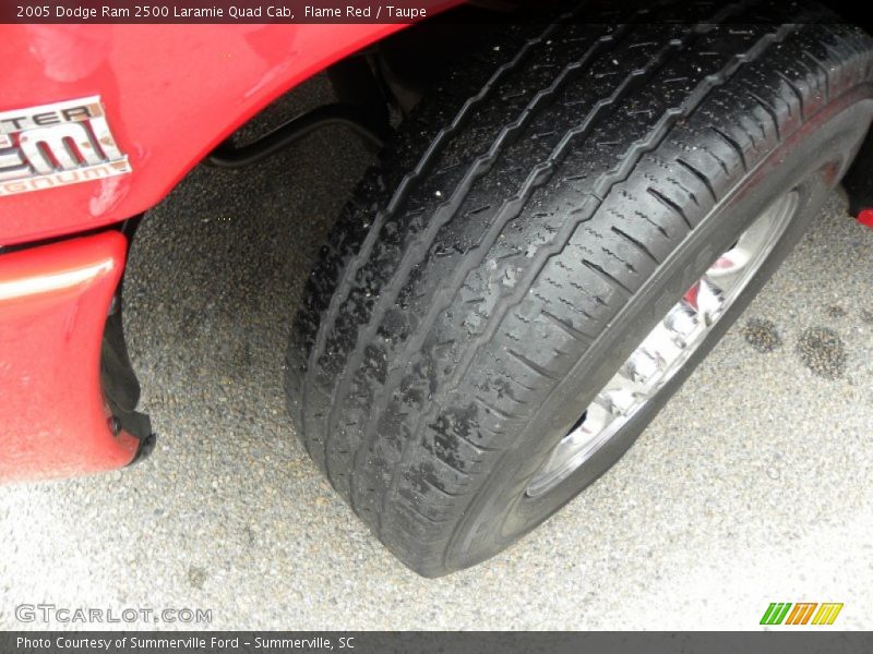 Flame Red / Taupe 2005 Dodge Ram 2500 Laramie Quad Cab