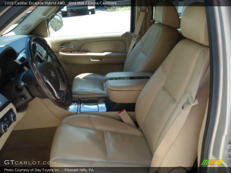 Gold Mist / Cocoa/Cashmere 2009 Cadillac Escalade Hybrid AWD