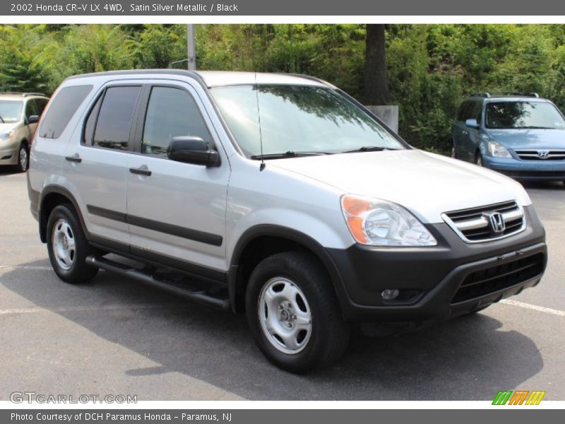 Satin Silver Metallic / Black 2002 Honda CR-V LX 4WD