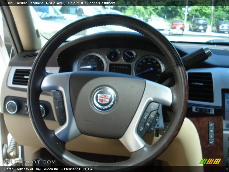 Gold Mist / Cocoa/Cashmere 2009 Cadillac Escalade Hybrid AWD