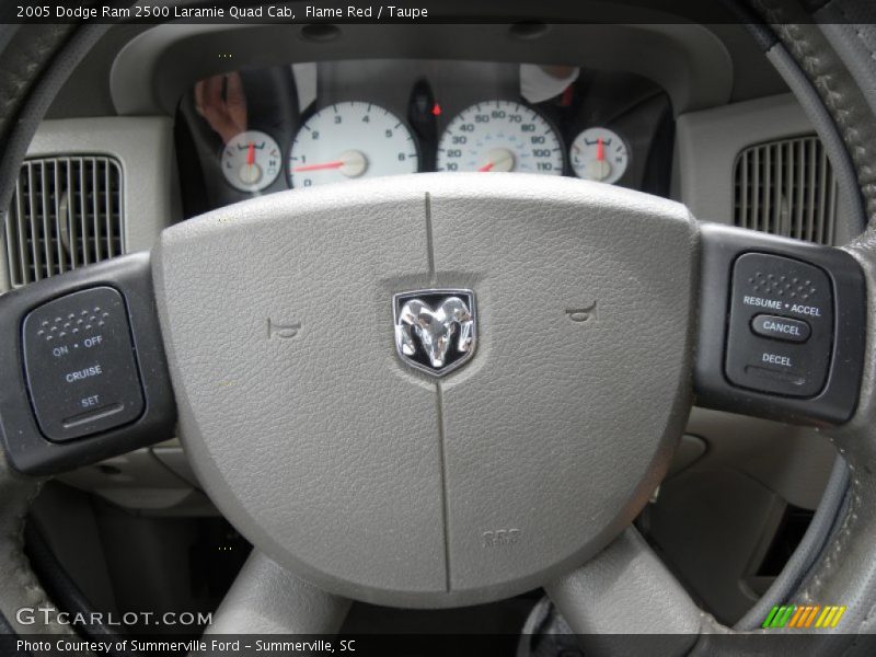 Flame Red / Taupe 2005 Dodge Ram 2500 Laramie Quad Cab