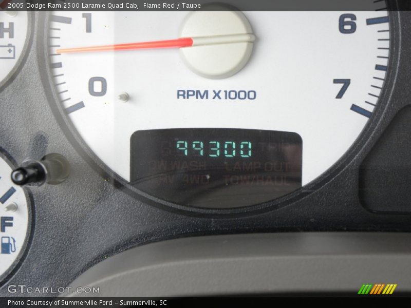 Flame Red / Taupe 2005 Dodge Ram 2500 Laramie Quad Cab