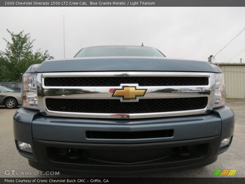 Blue Granite Metallic / Light Titanium 2009 Chevrolet Silverado 1500 LTZ Crew Cab