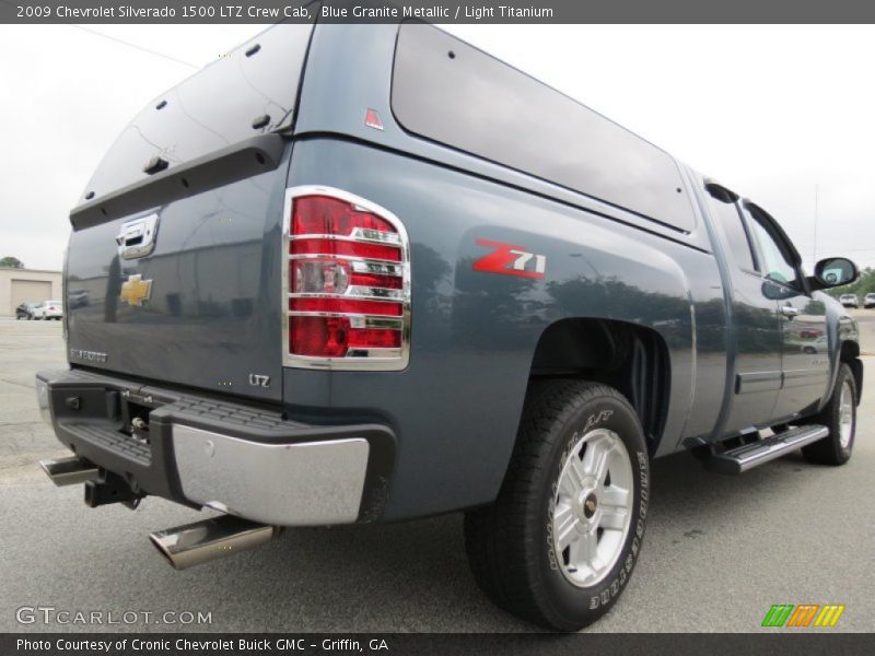 Blue Granite Metallic / Light Titanium 2009 Chevrolet Silverado 1500 LTZ Crew Cab
