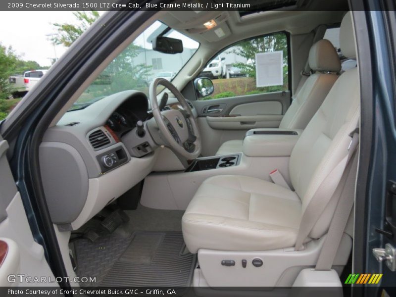 Blue Granite Metallic / Light Titanium 2009 Chevrolet Silverado 1500 LTZ Crew Cab
