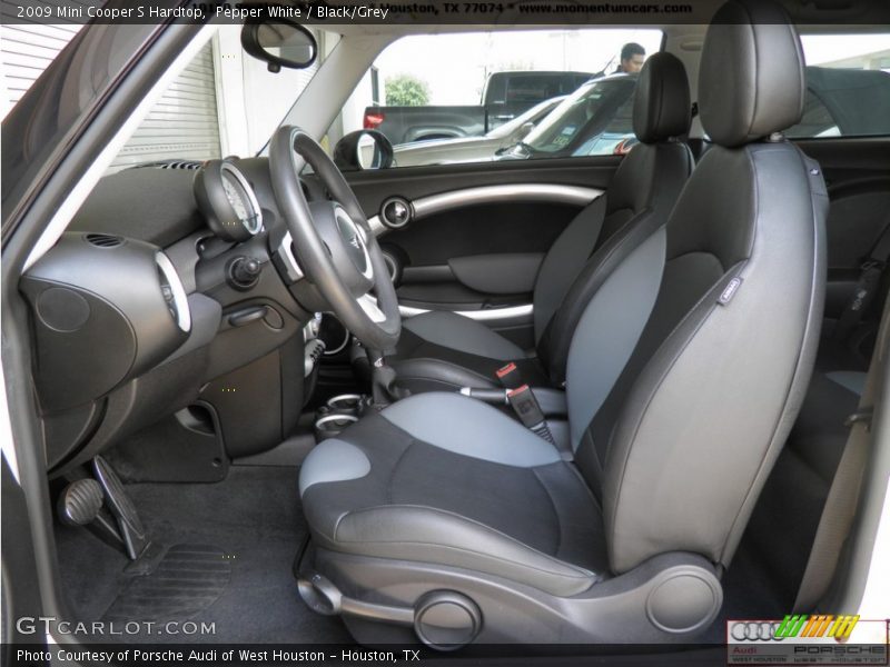 Pepper White / Black/Grey 2009 Mini Cooper S Hardtop