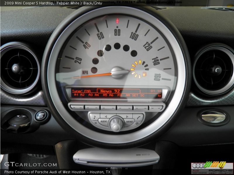 Pepper White / Black/Grey 2009 Mini Cooper S Hardtop