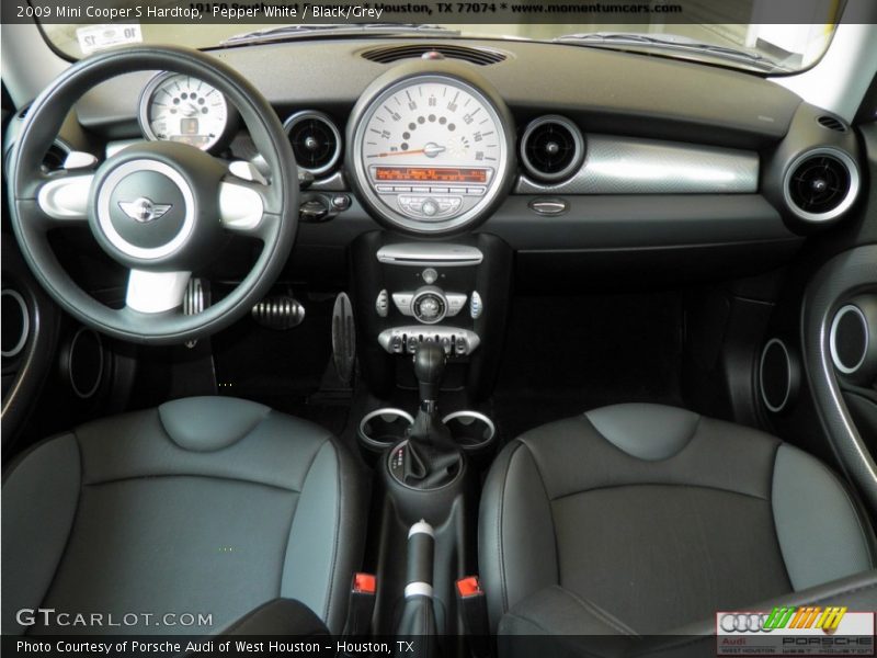 Pepper White / Black/Grey 2009 Mini Cooper S Hardtop