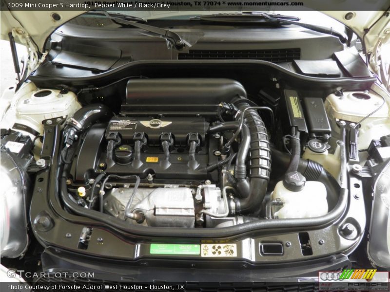 Pepper White / Black/Grey 2009 Mini Cooper S Hardtop