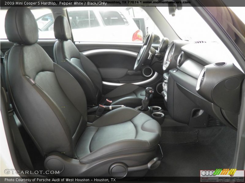 Pepper White / Black/Grey 2009 Mini Cooper S Hardtop