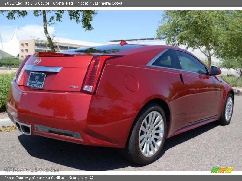 Crystal Red Tintcoat / Cashmere/Cocoa 2011 Cadillac CTS Coupe