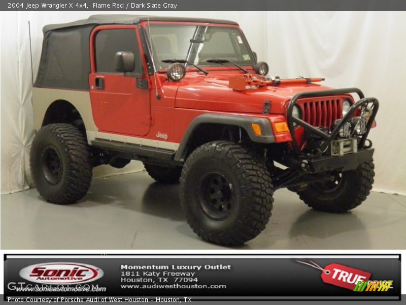 Flame Red / Dark Slate Gray 2004 Jeep Wrangler X 4x4