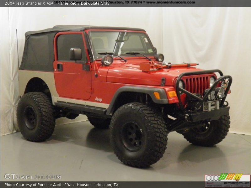 Flame Red / Dark Slate Gray 2004 Jeep Wrangler X 4x4