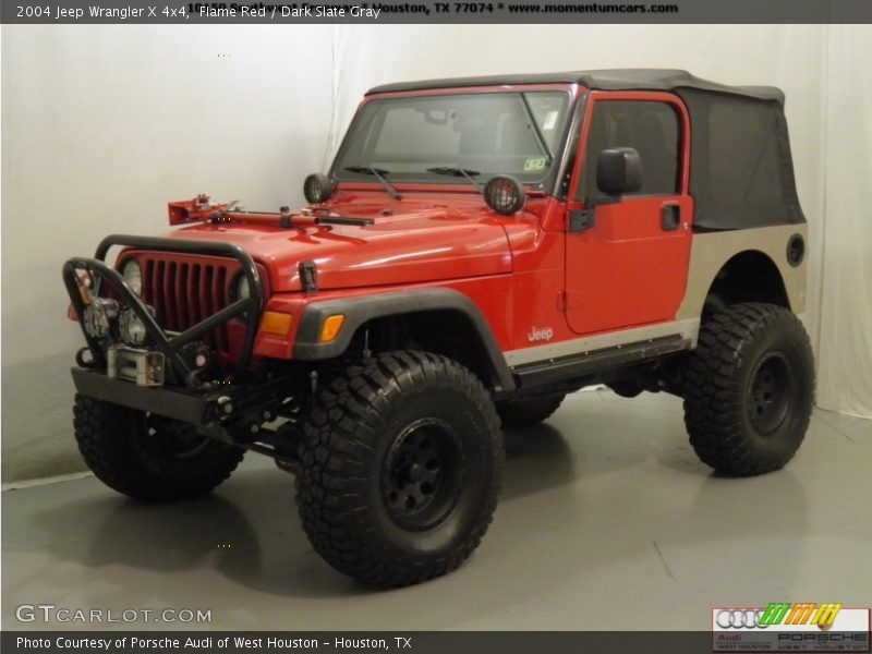 Flame Red / Dark Slate Gray 2004 Jeep Wrangler X 4x4